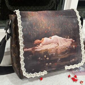 Redesigned Louis Vuitton Monogram Messenger with Taylor Swift Ophelia
